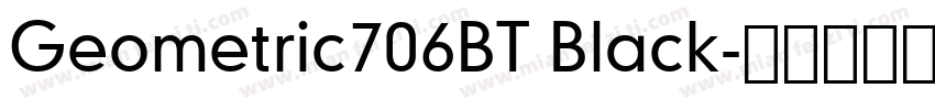 Geometric706BT Black字体转换